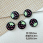 Strawberry Biscuit Metal Beads 13mm Painted Enamel 10pcs 11