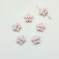 Star Metal Beads 13mm Glossy Painted Smiley Face 10pcs 7