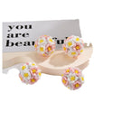 Flower Clay Beads 19mm Multicolor Handmade Polymer 20pcs 5