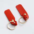 Alien Leather Keychain with Gold Rivet Accent Colorful 4