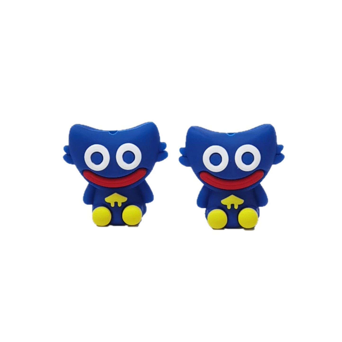 Silicone 3D Focal Beads Animal Dinosaur Bunny Raised Eye Detail 20pcs 9
