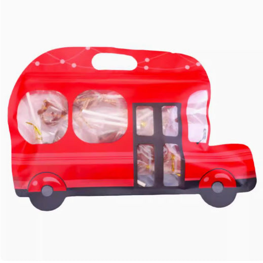 Car Shaped Zip Lock Bags Plastic Stand Up with Handle 25.5x18cm 10pcs 4
