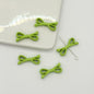 Eight Character Shaped Bow Tie Metal Beads 10*22mm Baking Painted 10pcs 12