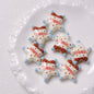 Letter Printed Star Acrylic Beads 26mm Mixed Colors 10pcs 2
