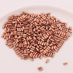 Smooth Tube Acrylic Beads 6mm Chic Gold Rose Silver 200pcs 4