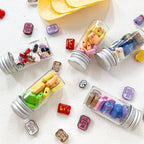 Baking Painted Potato Chips Card Metal Beads 2mm Hole 20pcs 4