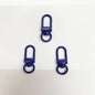 Colorful Zinc Alloy Keychain Hooks 33mm Baking Painted 50pcs 21
