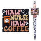 Silicone Focal Beads Coffee Stethoscope Gnome Holding Coffee Cup 1 pcs 5