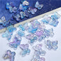 Czech Glass Beads Butterfly 11mm Translucent Purple Blue Pink 50pcs 18