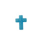 Silicone Focal Beads Cross Matte Speckled Glow in the Dark 20pcs 24