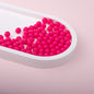 Solid Color Rubberized Round Acrylic Beads 8mm 9