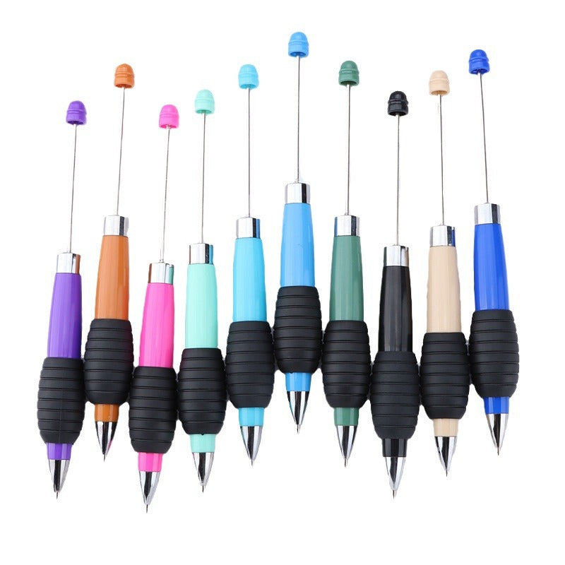 Beadable Telescopic Pen Colorful Ergonomic Rotary Ballpoint 1.0mm 5