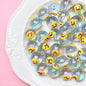 Hand Painted Daisy Bee Series Acrylic Beads 16mm Colorful Glossy 10pcs 13