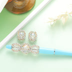Bubblegum Oval Rhinestone Beads 16mm Chunky Acrylic 10pcs 6