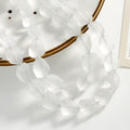 Frosted Glass Beads Organic Shape Translucent Colors 12x15mm 10pcs 12