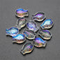 Electroplated Small Fish Glass Beads 10x14mm Translucent 30pcs 14