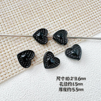 Butterfly Painted Metal Beads Decorative Alloy 10pcs 25