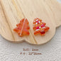 Hand Painted Christmas Tree Glass Beads 26mm Cartoon Pattern 1pc 4
