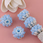 Flower Tiered Ball Resin Beads 22mm Vintage Pearl Accent 5pcs 10