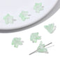 Lily Flower Glass Beads 13mm Transparent Mixed Colors 20pcs 10