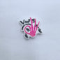 Silicone Focal Beads Halloween Skeleton Hand Cheeky Phrase 20pcs 8