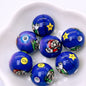 Painted Round Acrylic Beads 16mm Mario Baking Theme 100pcs 7