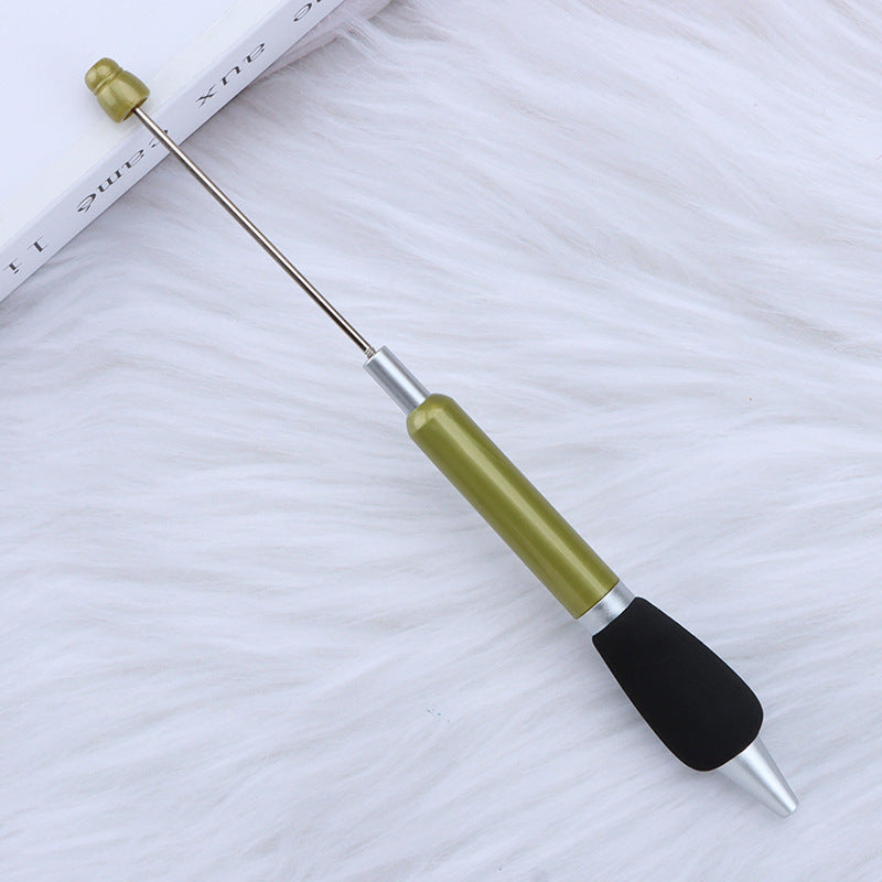 Beadable Ballpoint Pen Comfortable Grip Sponge Sheath Black Ink 1.0mm 24