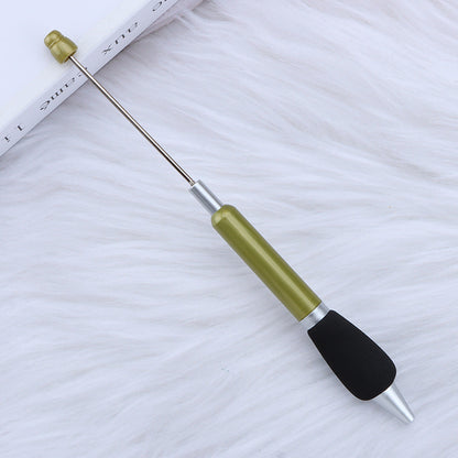 Beadable Ballpoint Pen Comfortable Grip Sponge Sheath Black Ink 1.0mm 24