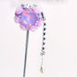 Lavender Crown Tassel 26mm Polymer Clay Focal Beads 2pcs 6