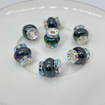 Lantern Rhinestone Beads 14mm Acrylic Plating Bright Color 20pcs 9