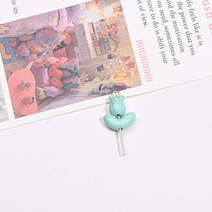 Tulip Metal Beads 21mm Baking Painted Solid Zinc Alloy 10pcs 12
