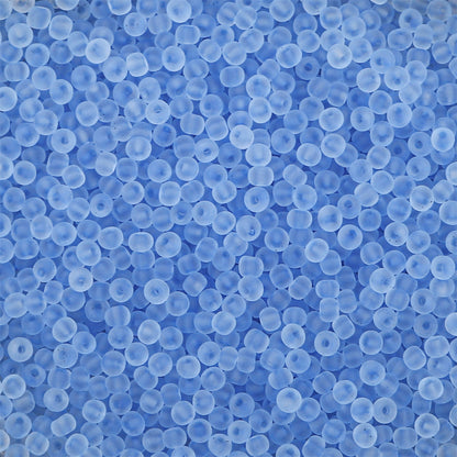 Transparent Frosted Seed Glass Beads 2mm with 1mm Hole 660pcs 44