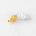 Brass Oval Metal Beads 5x8mm 6x10mm Matte Flower Patterned 100pcs 4