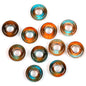 Glass Circle Spacer Beads 10mm Transparent 50pcs 5
