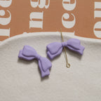 Rubberized Spray Painted Sweet Bow Acrylic Beads 13x29mm 2pcs 3