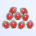 Silicone Focal Beads Thanksgiving Turkey Smiling Face 20pcs 4