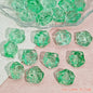 Camellia Glass Beads 19mm Clear Translucent Mixed Colors 50pcs 11