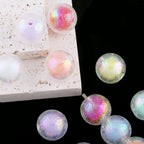 Wrinkled Transparent Acrylic Beads 16mm Pastel Iridescent 20pcs 2