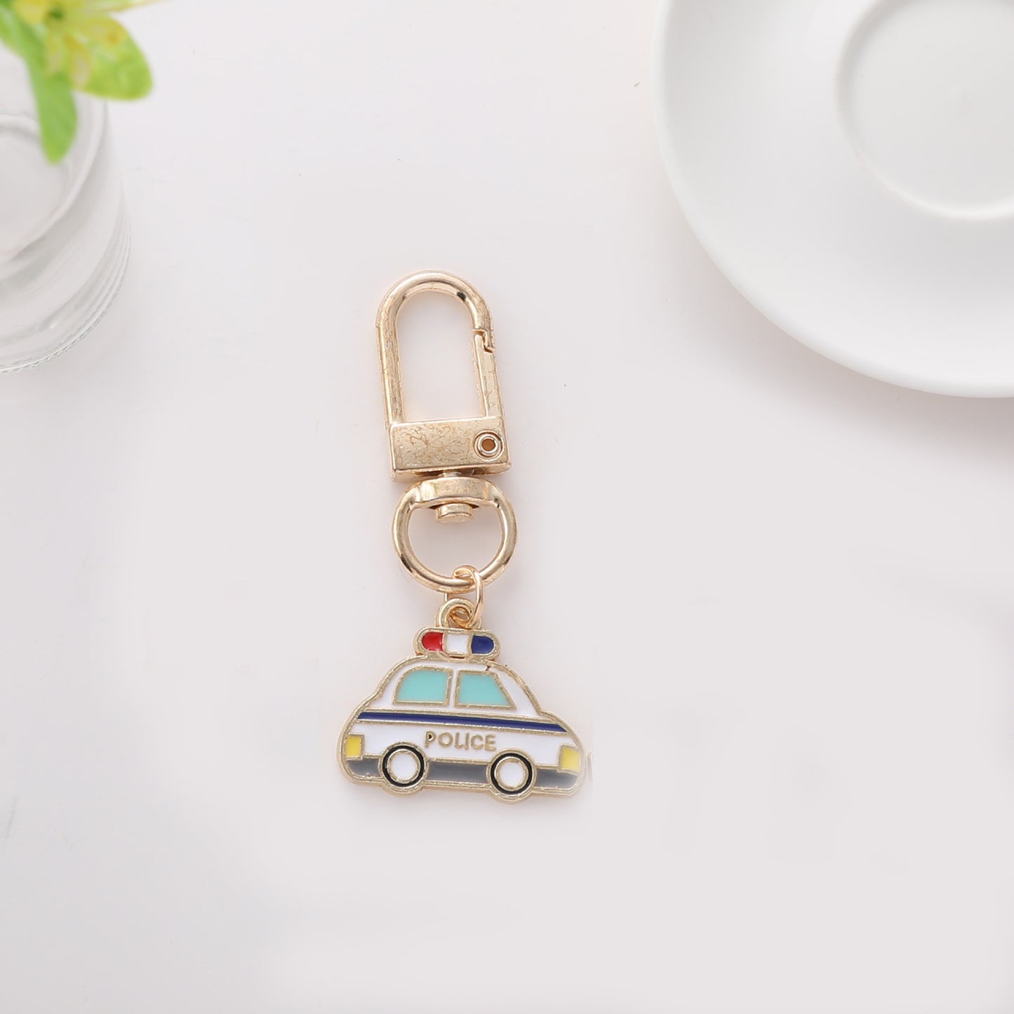 Enamel Astronaut Keychain Metal Zinc Alloy Space Theme Charm 48
