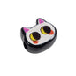 Painted Big Eyed Kitten Acrylic Beads 18mm Colorful Mixed 10pcs 10