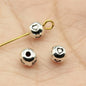 Heart Metal Beads 5mm Antique Silver Tone Alloy 100pcs