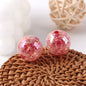 Plated Bubblegum Beads 18-20mm Dyed Core Crackle Glossy 20pcs 12