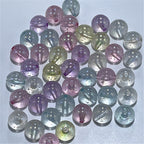 Glow In The Dark Round Acrylic Beads 16mm Transparent Confetti 100pcs