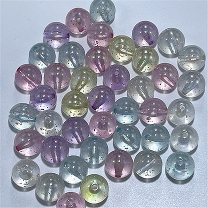 Glow In The Dark Round Acrylic Beads 16mm Transparent Confetti 100pcs