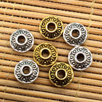 Alloy UFO Spacer Beads 6mm Tibetan Antique Gold Silver 200pcs 2
