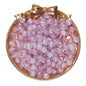 Crackle Round Glass Beads 8mm Colored Hole 1.3mm 50pcs 19