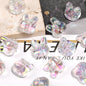 Transparent Bow Bunny Acrylic Beads 18mm 26mm Iridescent Glossy 50pcs 6