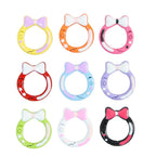 Zinc Alloy Bow Trigger Keyrings 27mm Baking Painted 6pcs 4
