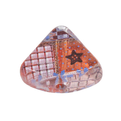 Cake Slice Acrylic Beads 21mm Colorful Mixed 10pcs 7