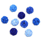 Floral Bubblegum Beads 21mm Fancy Rose Cluster Polymer Clay 10pcs 6